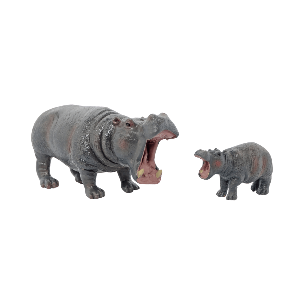 Set 2 Figuras Animales Hipopotamos Buinzoo