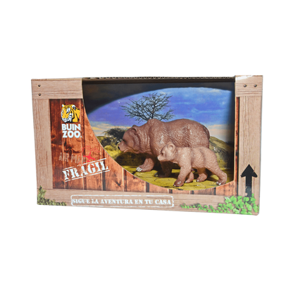 Set 2 Figuras de Animales Osos Buinzoo