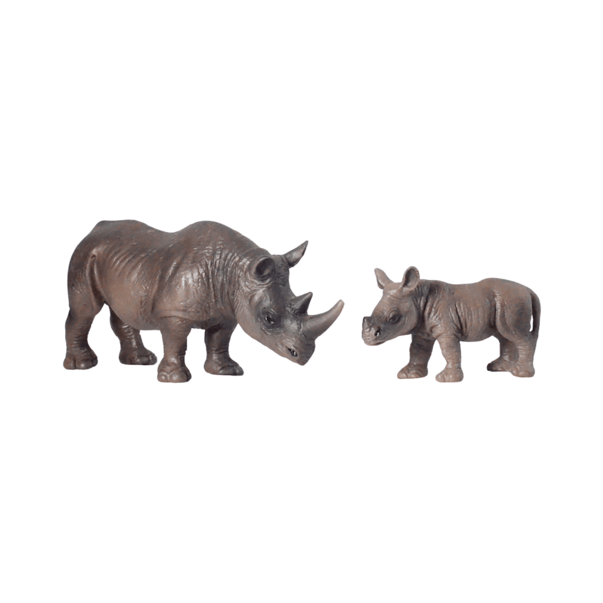 Set 2 Figuras de Animales Rinocerontes Buinzoo
