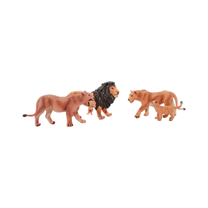 Set 4 Figuras de Animales Leones Buinzoo
