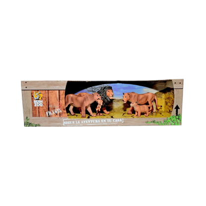 Set 4 Figuras de Animales Leones Buinzoo