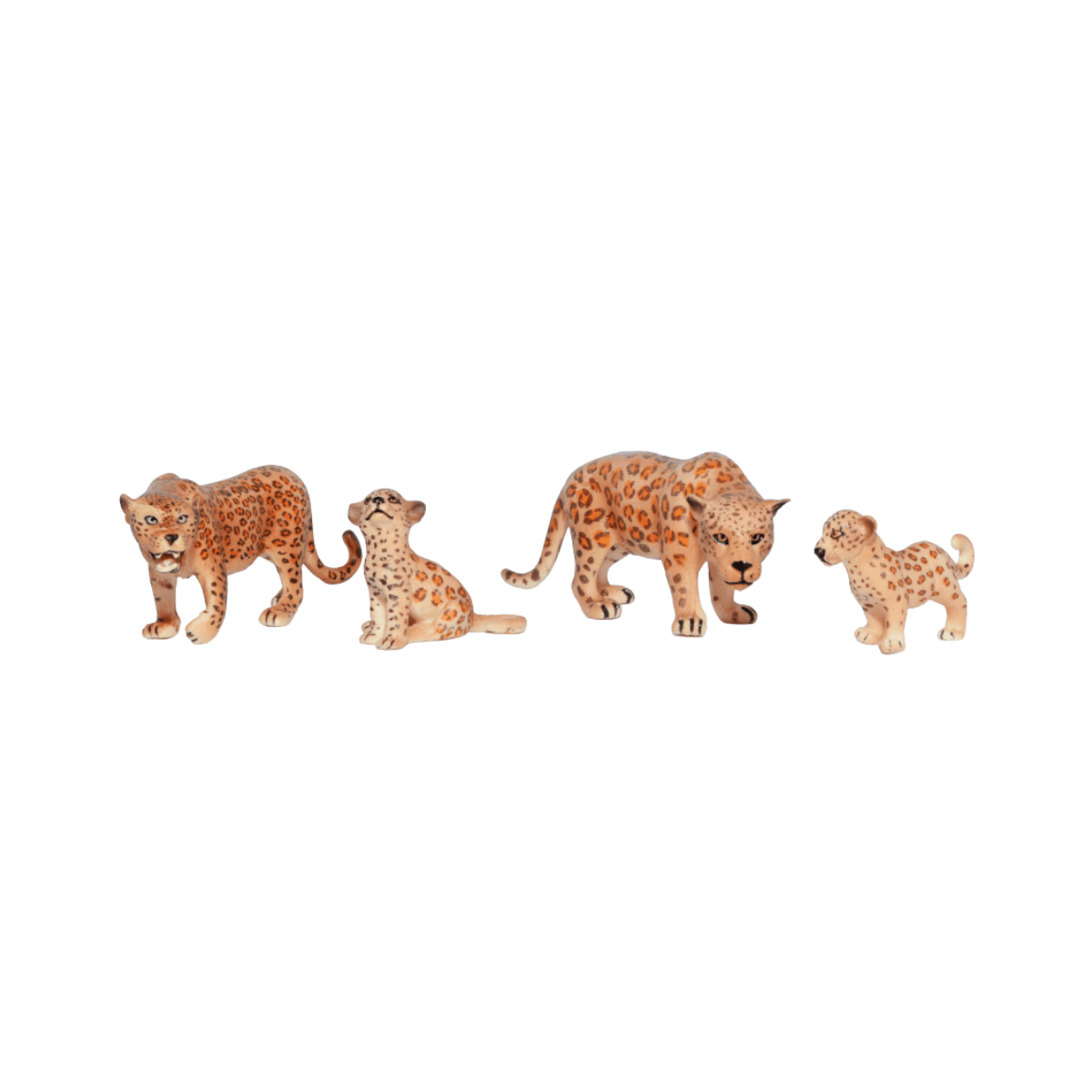 Set 4 Figuras de Animales Jaguares Buinzoo