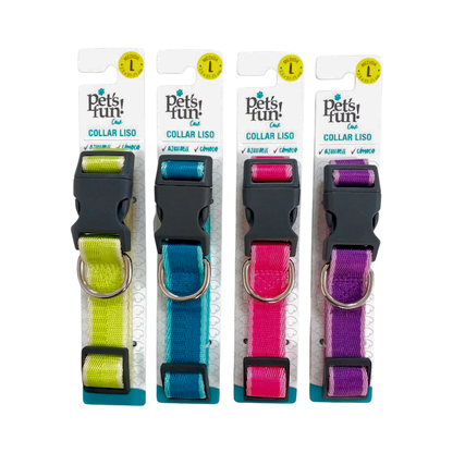 Collar para Mascota Color Liso Pets Fun!