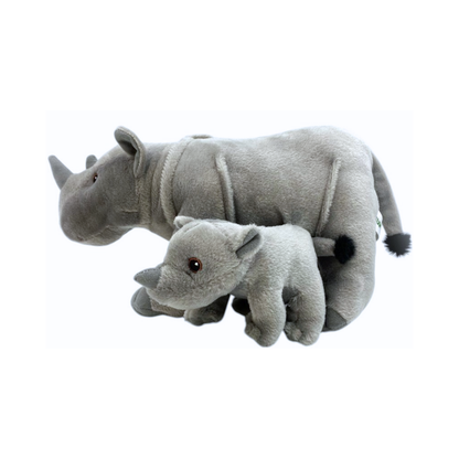 Peluche Rinoceronte con Bebe 35 cm Buinzoo