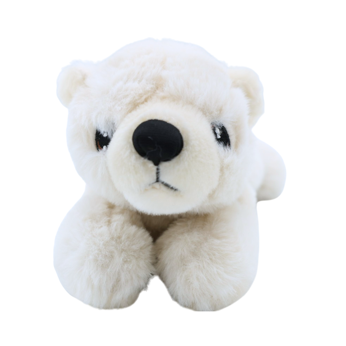 Peluche Oso Polar Acostado 20 cm Buinzoo
