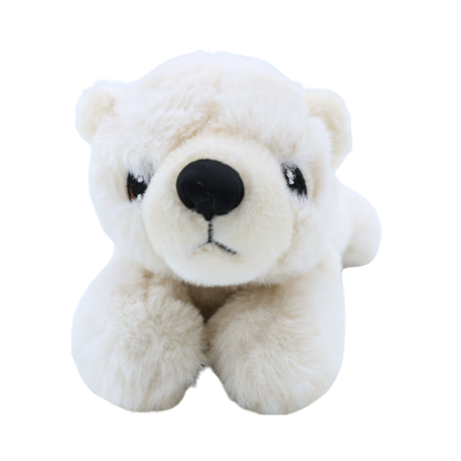 Peluche Oso Polar Acostado 20 cm Buinzoo