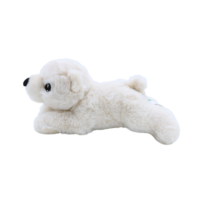 Peluche Oso Polar Acostado 20 cm Buinzoo