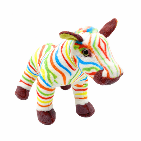 Peluche Cebra Arcoiris 27 cm Buinzoo