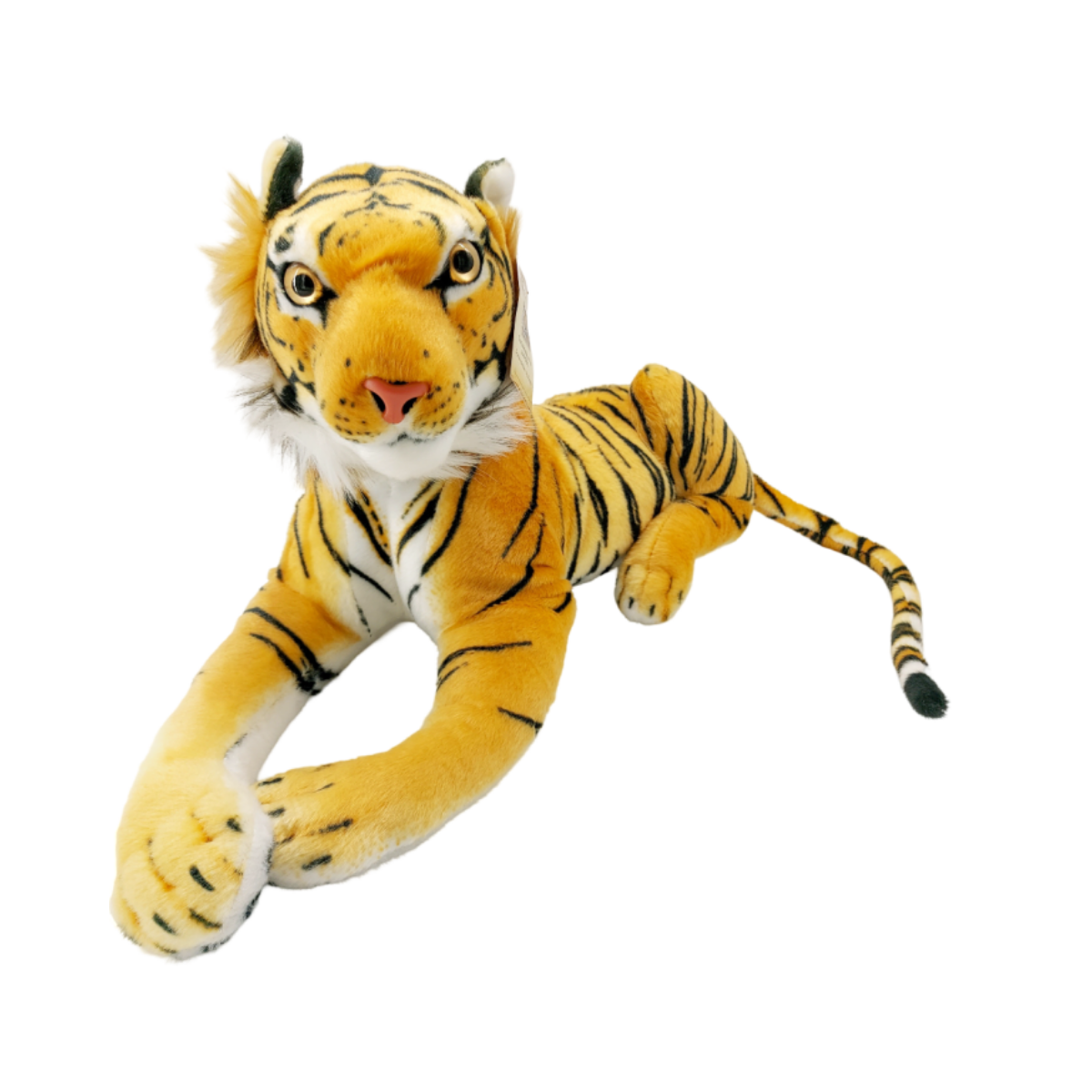 Peluche Tigre Naranjo Grande Acostado  Buinzoo