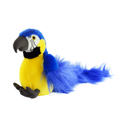Peluche Loro Guacamayo Azul 25 cm Buinzoo