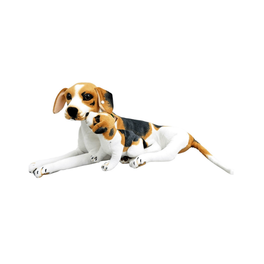 Peluche Perro Beagle con Cachorro 50 cm Buinzoo