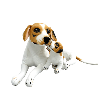 Peluche Perro Beagle con Cachorro 50 cm Buinzoo