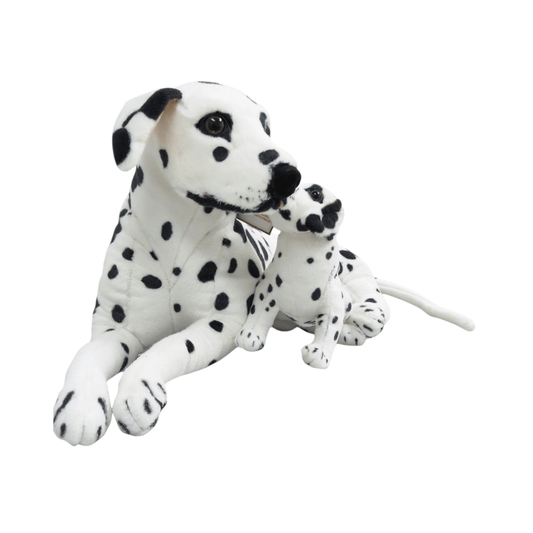 Peluche Perro Dalmata con Cachorro 50 cm Buinzoo