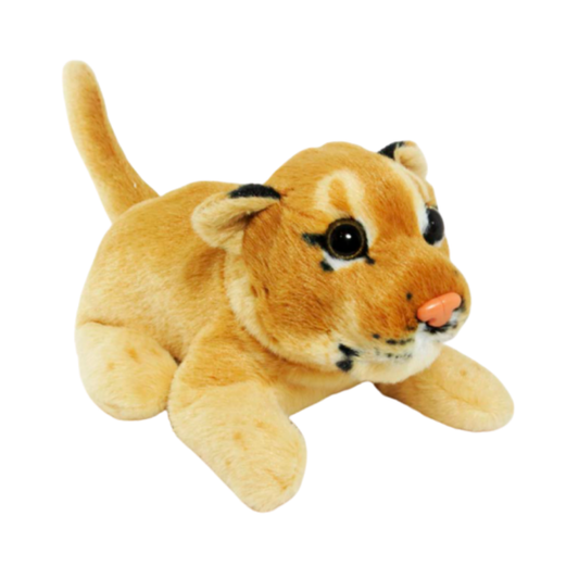 Peluche Leona Acostada Bebe 18 cm Buinzoo