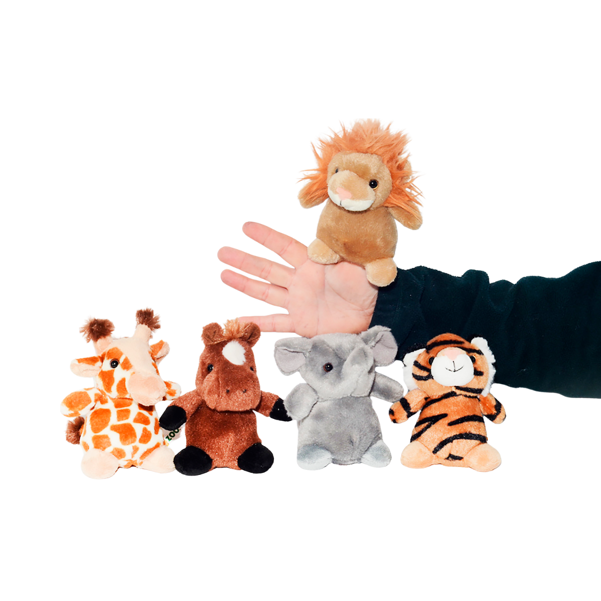 Peluche Titere para dedo Elefante 12cm Buinzoo