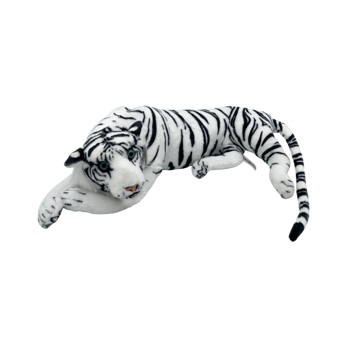 Peluche Tigre Blanco Descansando 60 cm Buinzoo