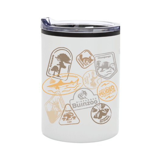 Vaso Térmico 450ml Mug Estampillas Especies En Peligro Buinzoo