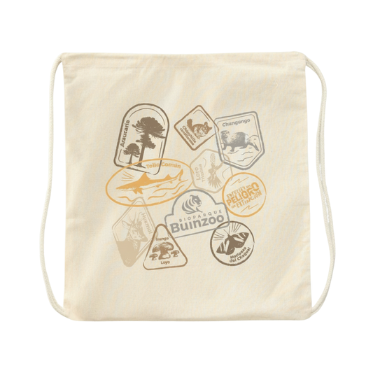 Morral tipo Mochila BBZ 38X42cm  Especies en Peligro Buinzoo