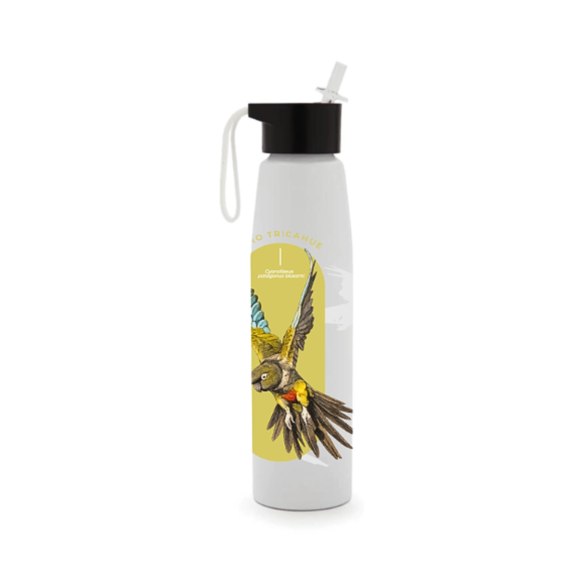 Botella Aluminio Loro Tricahue Especies En Peligro Buinzoo