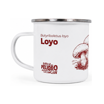 Taza Enlozada Hongo Loyo 350ml Especies En Peligro Buinzoo