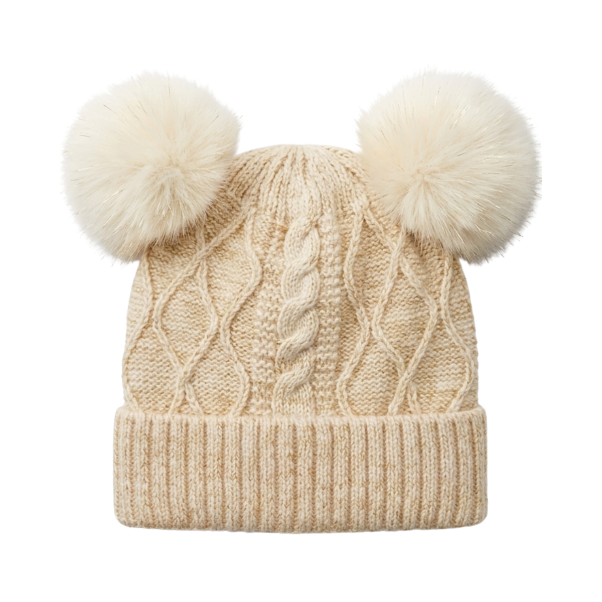 Gorro Chic Chiporro Doble Pompón Infantil Buinzoo