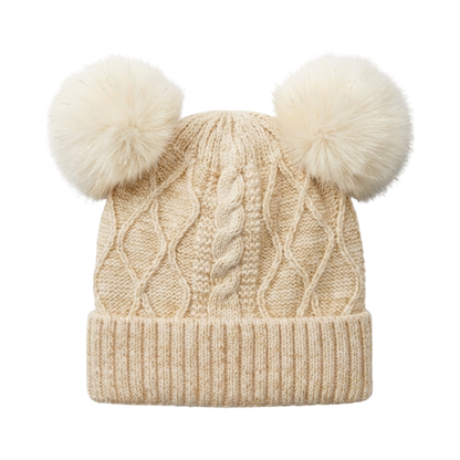 Gorro Chic Chiporro Doble Pompón Infantil Buinzoo