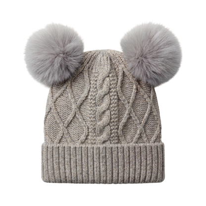 Gorro Chic Chiporro Doble Pompón Infantil Buinzoo