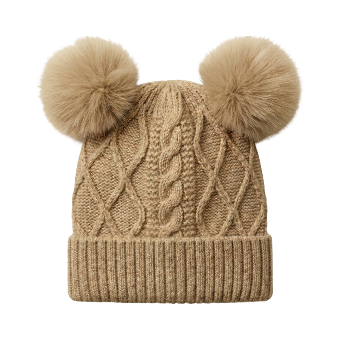 Gorro Chic Chiporro Doble Pompón Infantil Buinzoo