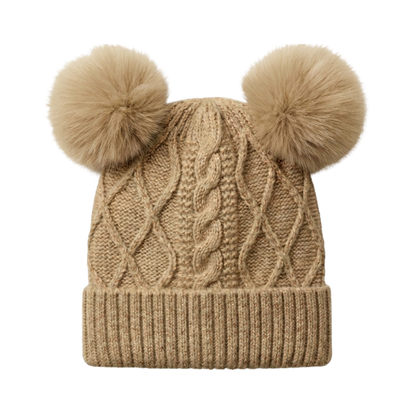 Gorro Chic Chiporro Doble Pompón Infantil Buinzoo