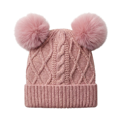 Gorro Chic Chiporro Doble Pompón Infantil Buinzoo