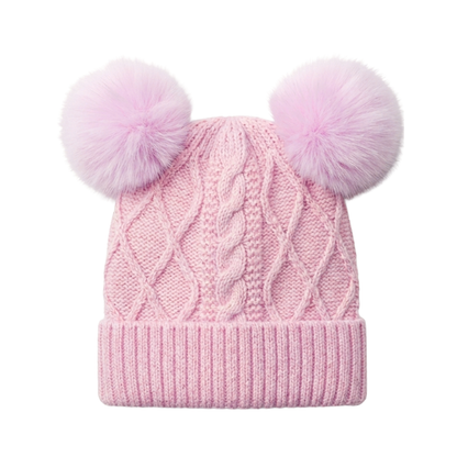 Gorro Chic Chiporro Doble Pompón Infantil Buinzoo